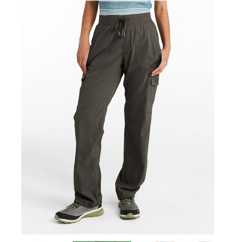 LL Bean Vista Camp Hiking Pants Cargo Black L